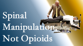 Chiropractic spinal manipulation at Gormish Chiropractic & Rehabilitation is worthwhile over opioids for back pain control.