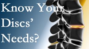 Your Carrolltown chiropractor knows all about spinal discs and what they need nutritionally. Do you?