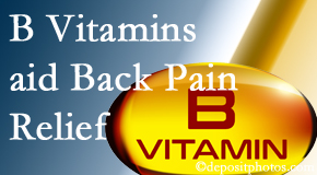 Gormish Chiropractic & Rehabilitation may include B vitamins in the Carrolltown chiropractic treatment plan of back pain sufferers. 