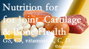 Gormish Chiropractic & Rehabilitation explains the benefits of vitamins A, C, and D as well as glucosamine and chondroitin sulfate for cartilage, joint and bone health. 