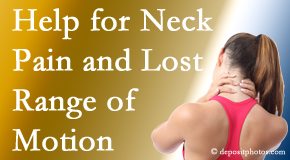 Gormish Chiropractic & Rehabilitation helps neck pain patients with limited spinal range of motion find relief of pain and improved motion.