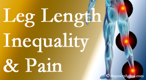 Gormish Chiropractic & Rehabilitation checks for leg length inequality as it is related to back, hip and knee pain issues.