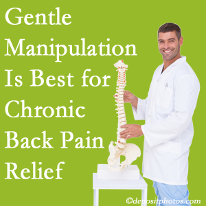 Gentle Carrolltown chiropractic treatment of chronic low back pain is superior. 