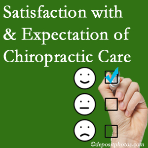 Carrolltown chiropractic care provides patient satisfaction and meets patient expectations of pain relief.