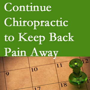 Continued Carrolltown chiropractic care helps keep back pain away.