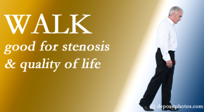 Gormish Chiropractic & Rehabilitation encourages walking and guideline-recommended non-drug therapy for spinal stenosis, reduction of its pain, and improvement in walking.