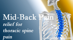 Gormish Chiropractic & Rehabilitation offers gentle chiropractic treatment to relieve mid-back pain in the thoracic spine. 