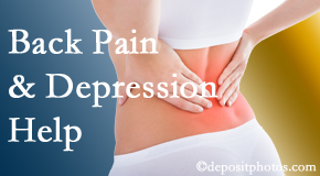 Carrolltown depression that accompanies chronic back pain often resolves with our chiropractic treatment plan’s Cox® Technic Flexion Distraction and Decompression.
