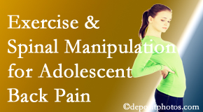 Gormish Chiropractic & Rehabilitation uses Carrolltown chiropractic and exercise to relieve back pain in adolescents.