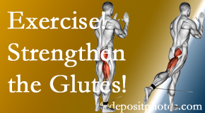Carrolltown chiropractic care at Gormish Chiropractic & Rehabilitation includes exercise to strengthen glutes.