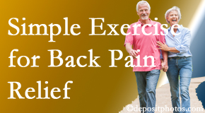 Gormish Chiropractic & Rehabilitation suggests simple exercise as part of the Carrolltown chiropractic back pain relief plan.