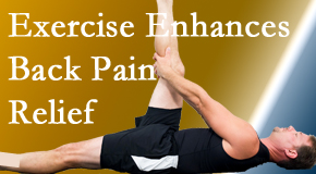Exercise Enhances Chiropractic Back Pain Relief Plan 