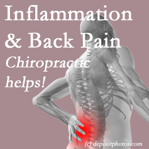 The Carrolltown chiropractic care provides back pain-relieving treatment that is shown to reduce related inflammation as well.