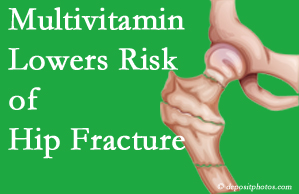 Carrolltown hip fracture risk is reduced by multivitamin supplementation. 