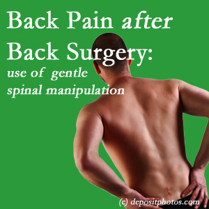 picture of a Carrolltown spinal manipulation for back pain after back surgery
