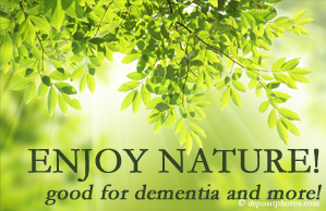 Gormish Chiropractic & Rehabilitation encourages our chiropractic patients to enjoy some time in nature! Interacting with nature is good for young and old alike, inspires independence, pleasure, and for dementia sufferers quite possibly even memory-triggering.