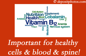 Carrolltown chiropractic care may involve checking the level of vitamin B12 since it may influence back pain relief.